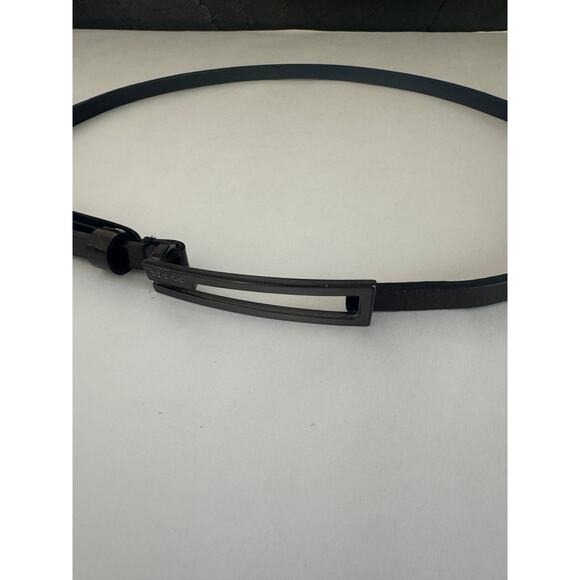 Gucci 10s Black Leather Waist Belt - Picture 1 of 7